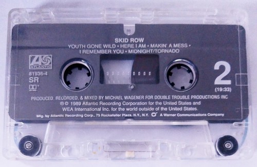 Skid Row - Skid Row (Self Titled) Cassette Tape - Picture 5 of 7