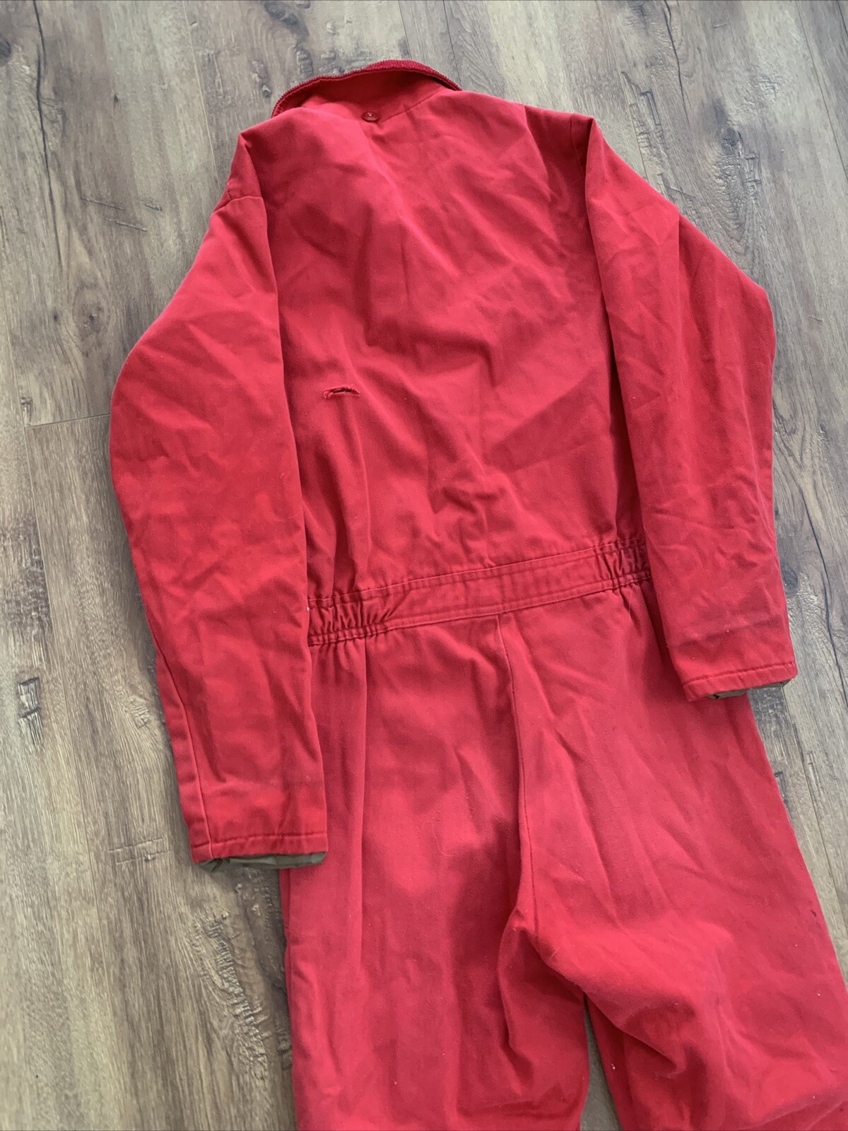 Vintage 1980s Sears Boyswear Red Canvas Work Farm… - image 5