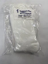 Support Plus Compression White / Small Unisex CoolMax® Crew Sock Mild Support