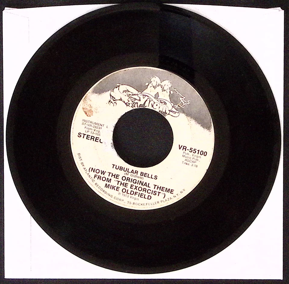 MIKE OLDFIELD TUBULAR BELLS/TUBULAR BELLS (NOW THE ORIGINAL..) VINYL 45 VG 41-36 - Image 2 of 2