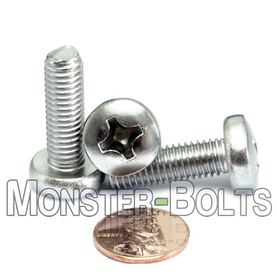 Qty - 500 M8 x 25mm DIN 7985A Phillips Pan Machine Screw, A2 Stainless Steel