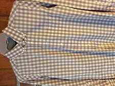 New George Men's Stretch Dress Shirt white purple S NWT