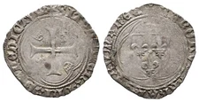 France Charles VIII 1483-1498 Blanc Coin Coin France (D328)