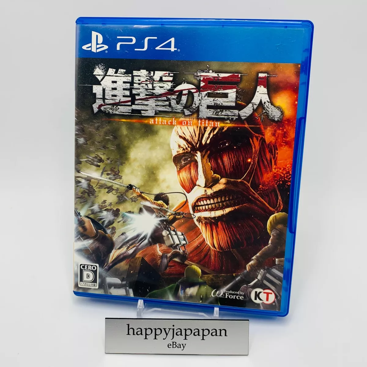 PlayStation 4 Attack on Titan Shingeki no Kyojin Koei Tecmo PS4 Game JAPAN  USED