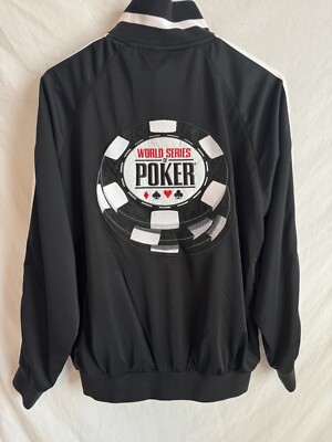 Men's WSOP World Series of Poker Small Embroidered Zippered Jacket