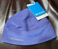 NWT Columbia Fleece S/M Infant Pull on Light Purple Fleece Beanie Winter HAT