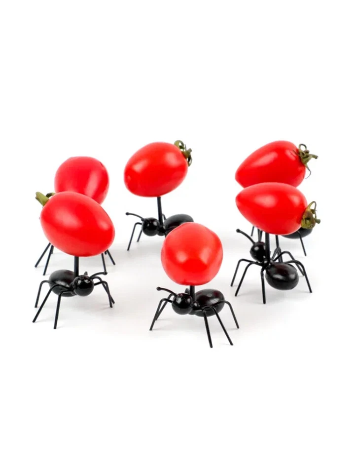 12 Pcs Animal Appetizer Forks Reusable Ant Food Pick, Fruit Toothpicks Dessert - Image 2 of 4