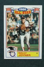California Angels star Wally Joyner autographed 1986 Topps All-Star card SCARCE-
