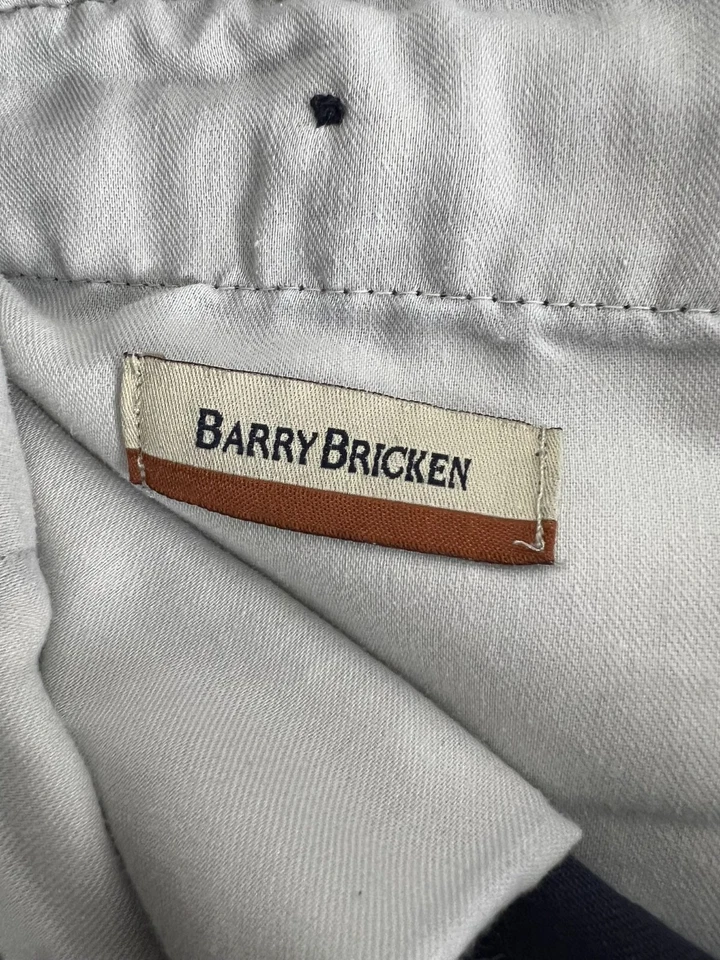 Pantalones Cortos Barry Bricken Para Hombre Talla 34 Bandera Americana Azul Bordado EE. UU. Foto 3 de 4