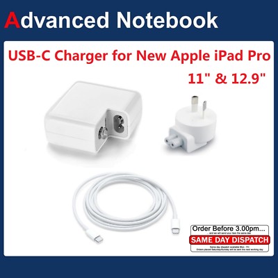 61W Adapter Charger For 2018 iPad Pro 11