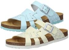 Dr.Brinkmann Ciabatte Donna Fibbia Motivo Kontrastsohle Sughero Zoccolo 700704