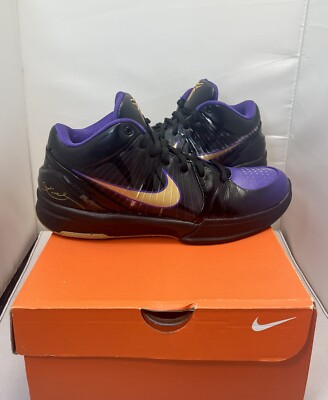 Nike Zoom Kobe IV 4 Venom Chaos PROMO SAMPLE 8 Finals Purple Black