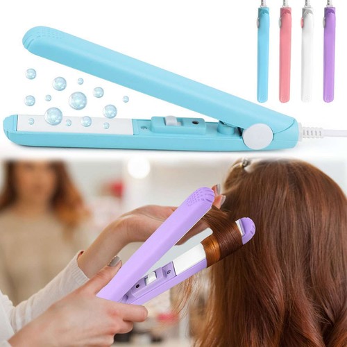 Womens Professional Mini Hair Iron Hair Straightener Curler Hair Irons Portable - Picture 4 of 18