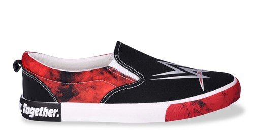 WWE Men’s Slip-on Sneaker, Red/Black US size 8 1/2 - Picture 5 of 5