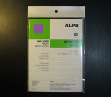 ALPS MD-5000 VPhoto Paper 4"x6" 20ct print media pack, NISP