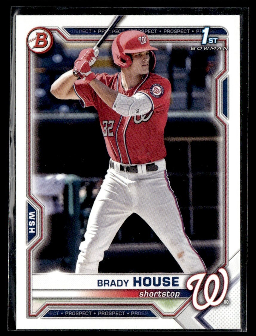 2021 Bowman Draft Brady House Washington Nationals #BD-186
