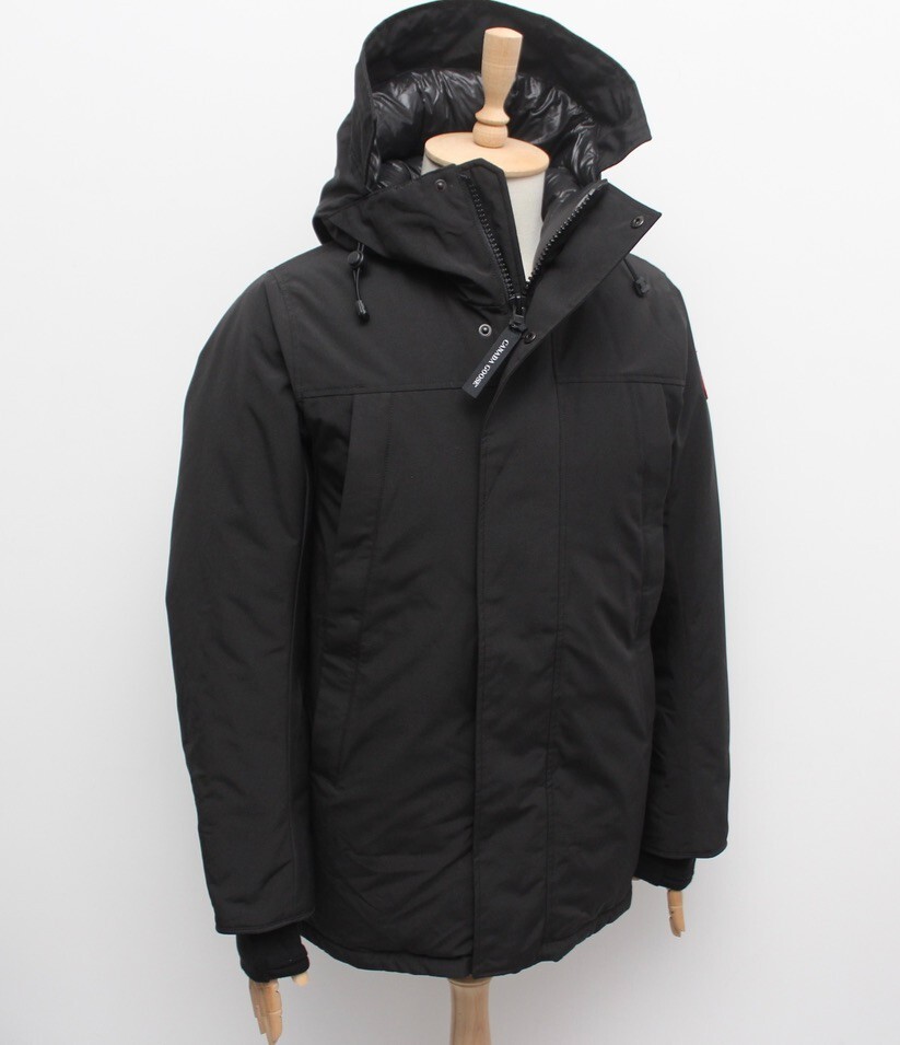 Men's CANADA GOOSE Sanford Parka Down Puffer Jacket Hooded Black