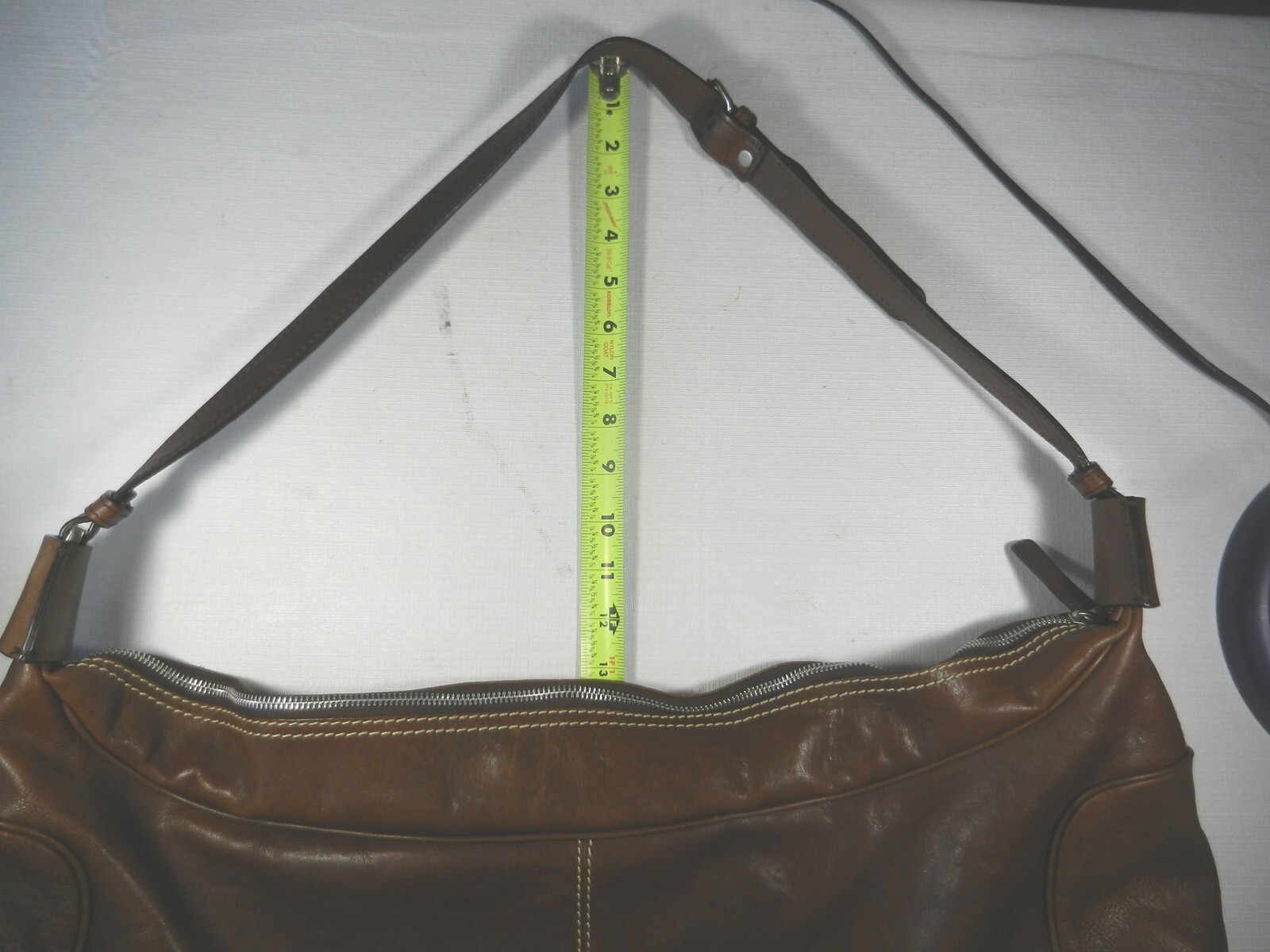 Hidesign vintage Jonty crossbody leather duffle weekend travel bag