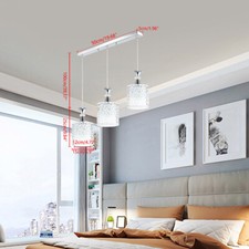 Pendant Lamp Chandelier Fixture Dining Room 3 Head Modern Ceiling Hanging Light