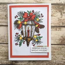Christmas Lantern Seasonal Christmas Card
