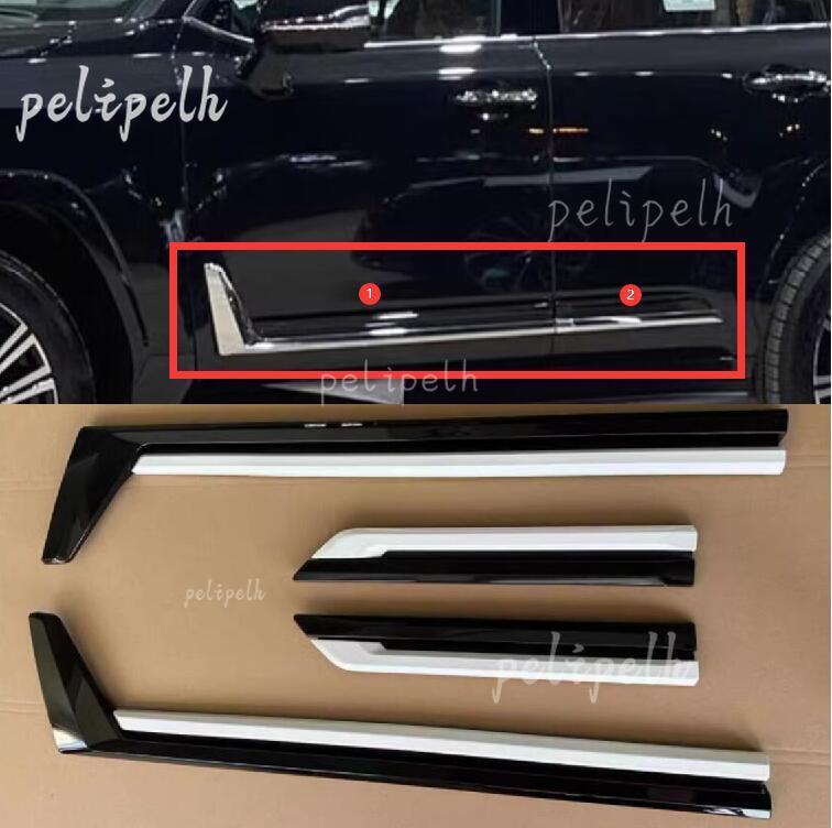 ABS Black/White Body Door Side Molding Cover Trim Fits Lexus LX600