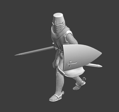 Northern Crusades Miniatures Medieval Crusader Knight 28mm 32mm 35mm 40mm 54mm