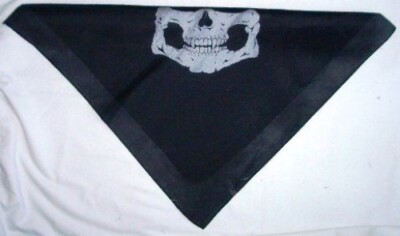 Skull Jaw Bone Bandana Sport Face Mask Scarf Neckerchief Skull cap Head Wrap  