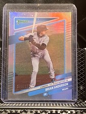 Brian Anderson 2021 Donruss Career Stat Line  #'d/177 #116 Marlins