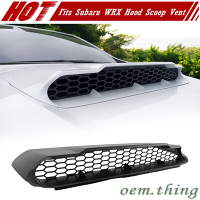 Unpainted Fits Subaru WRX STI VB 5th 4D DTO Type Hood Scoop Vent Set 22-26