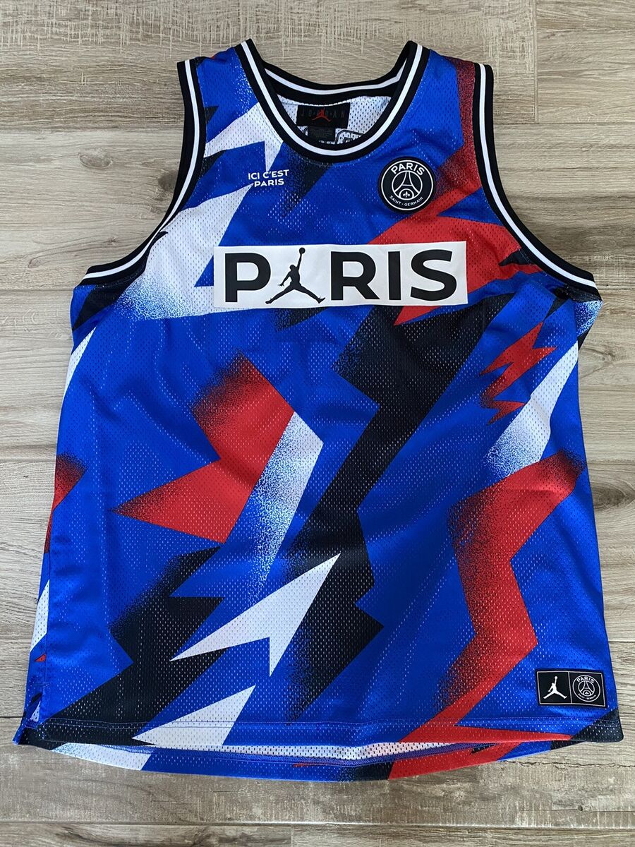 NIKE AIR JORDAN PARIS SAINT GERMAIN PSG BASKETBALL JERSEY 23 BQ8356 480 sz  XXL