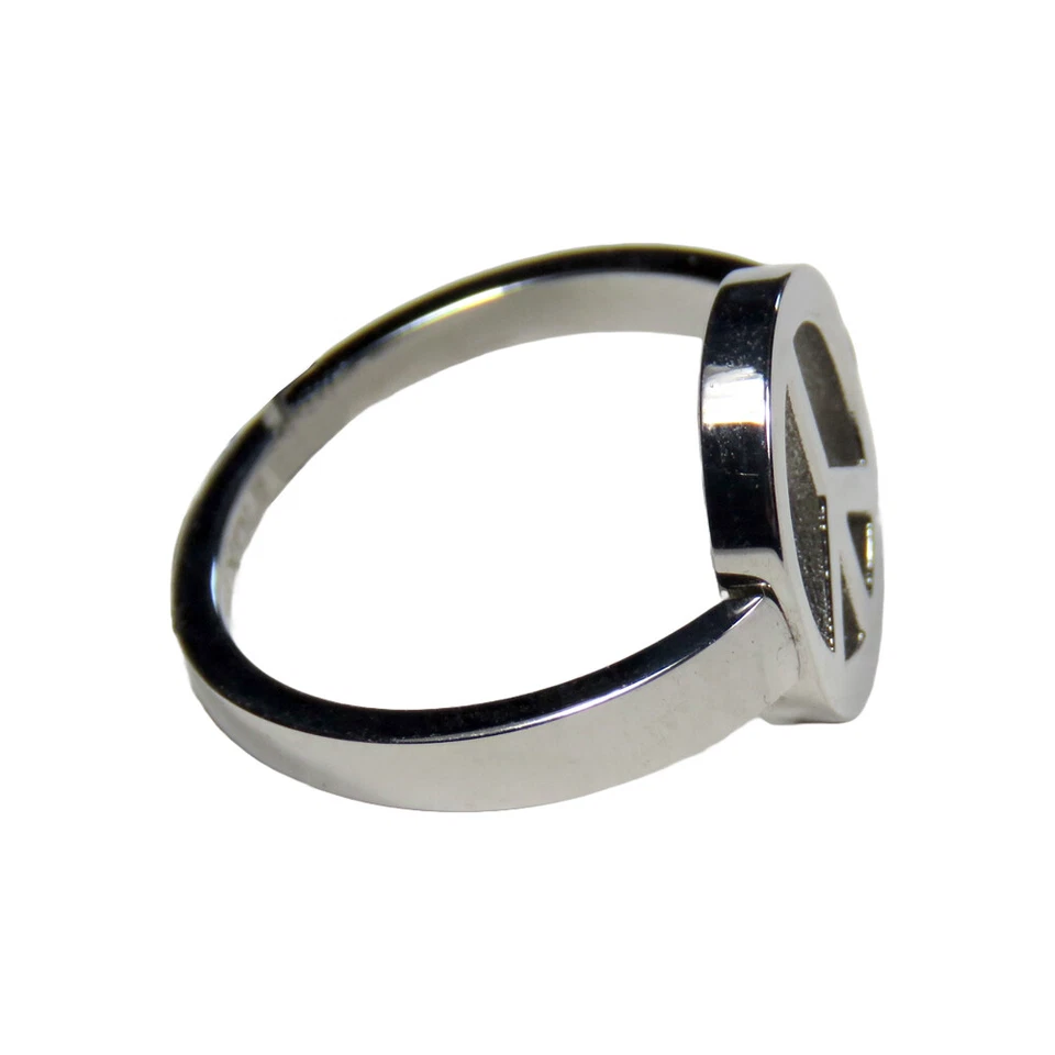 Women's Stainless Steel Peace Sign Ring - Image 2 of 3
