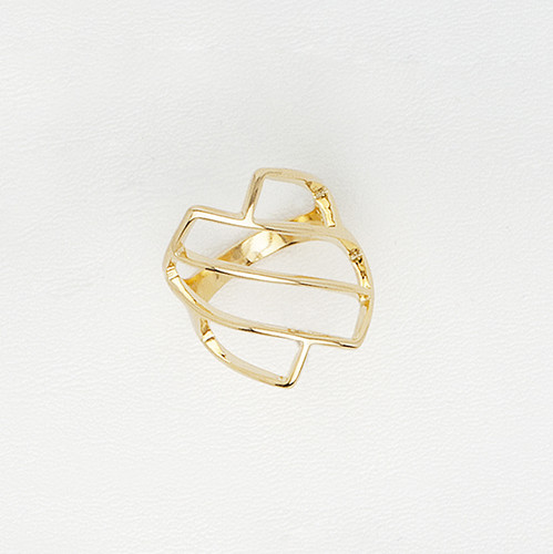 14k Yellow Gold Filled Ring for Women, Casual Band with Diagonal Tiny Lines