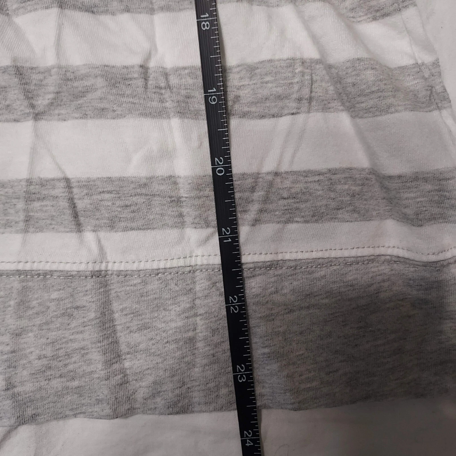 VETEMENTS Felpa con cappuccio pull over donna grigia a righe grigia New York & Company taglia large