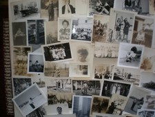 Lot of 100 Vintage Photos Black White 1900's Lot F