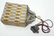 Japanese Ojime & Bronze Netsuke Tote Bag Original from Japan 1107E30