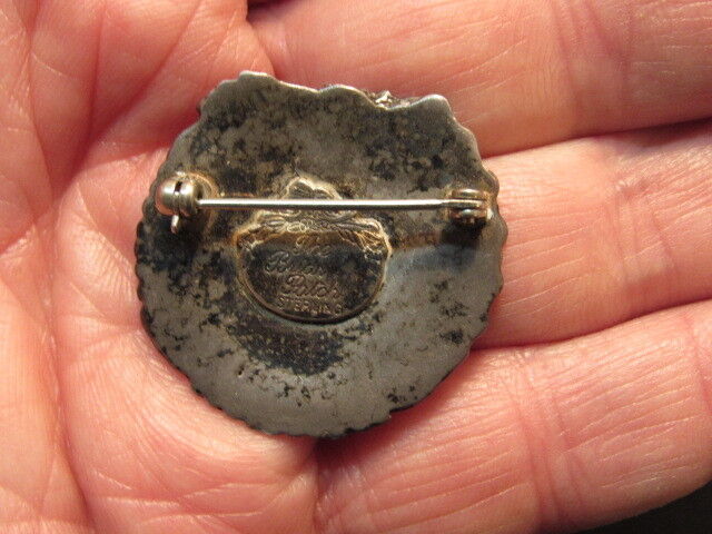 antique  sterling silver brooch - image 5