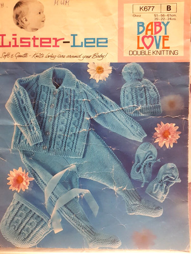 Vintage Strickmuster**Baby KINDERWAGEN SET**Mantel*Legginetten*Kappe oder Motorhaube*Handschuhe