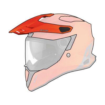 Front Helm Airoh Commander Fluo Orange