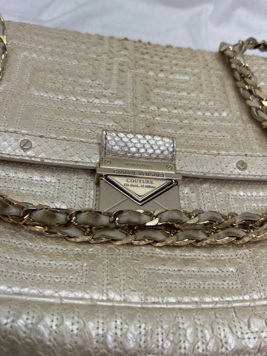 La Collezione 2011 Gianni Versace Couture Ivory/Gold Python La Collezione 2011 Gianni Versace Couture Ivory/Gold Python