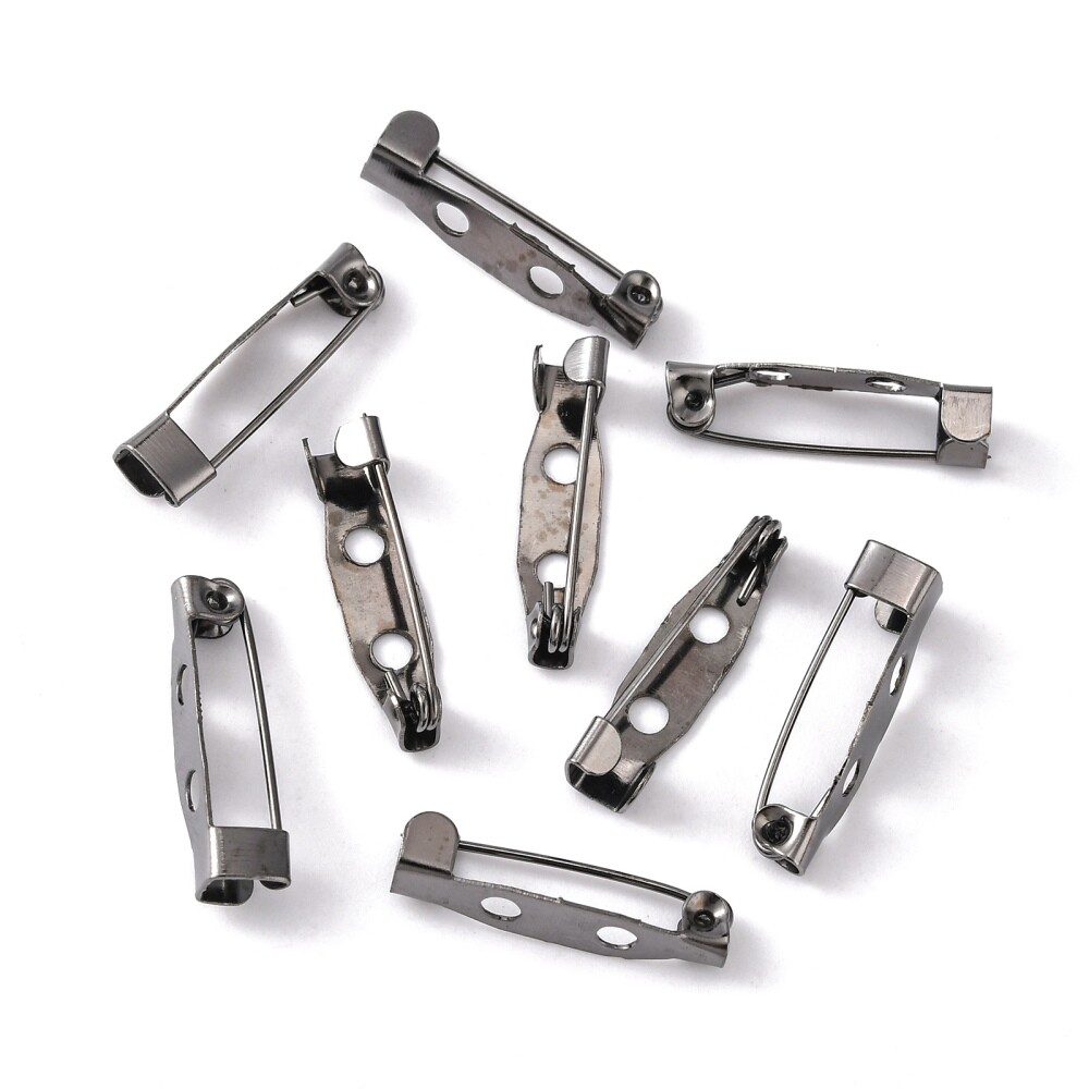 Pin Tag Back Ribbon Pins Bar Pins Brooch Clasp Pin Backs Safety Pin 120pcs Silver ...
