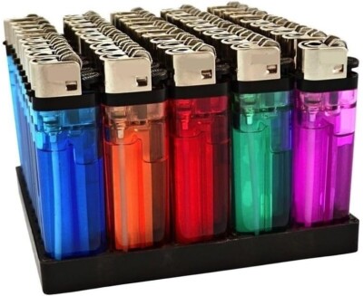 Diff Lighters Assorted Colour Disposable Lighters with Adjustable Flame - Next Day ...