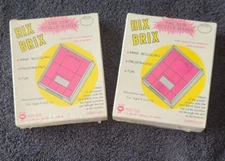 Vintage Brain Teaser Puzzle Hix Brix, Rare New Sealed & Unopened, Lot of 2