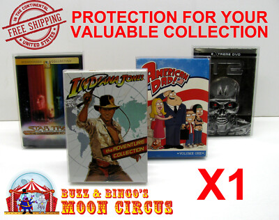 1x DVD OVERSIZED BOX SET (SIZE DVO A) - CLEAR PLASTIC PROTECTIVE BOX PROTECTOR