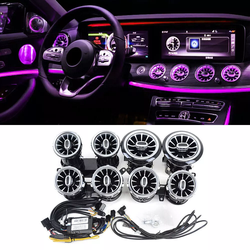 Air Vent LED Ambient Light For Mercedes Benz E-Class W213 2016-2023 64 Colors