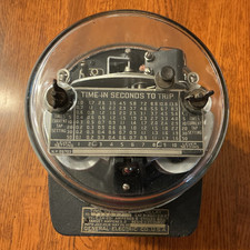 General Electric IA-201 Time Overcurrent Relay 4-10Amps Vintage