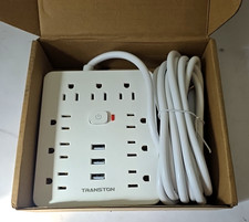 Power strip with Surge Protector, 9 sockets 3 USB Ports, 5ft Extension Cord