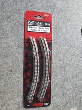 Rokuhan 4x gebogene Schienen Spur Z Radius 220mm 45° R004