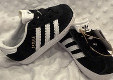 Adidas Gazelle CF El Toddler 5K Suede Shoes Black/White