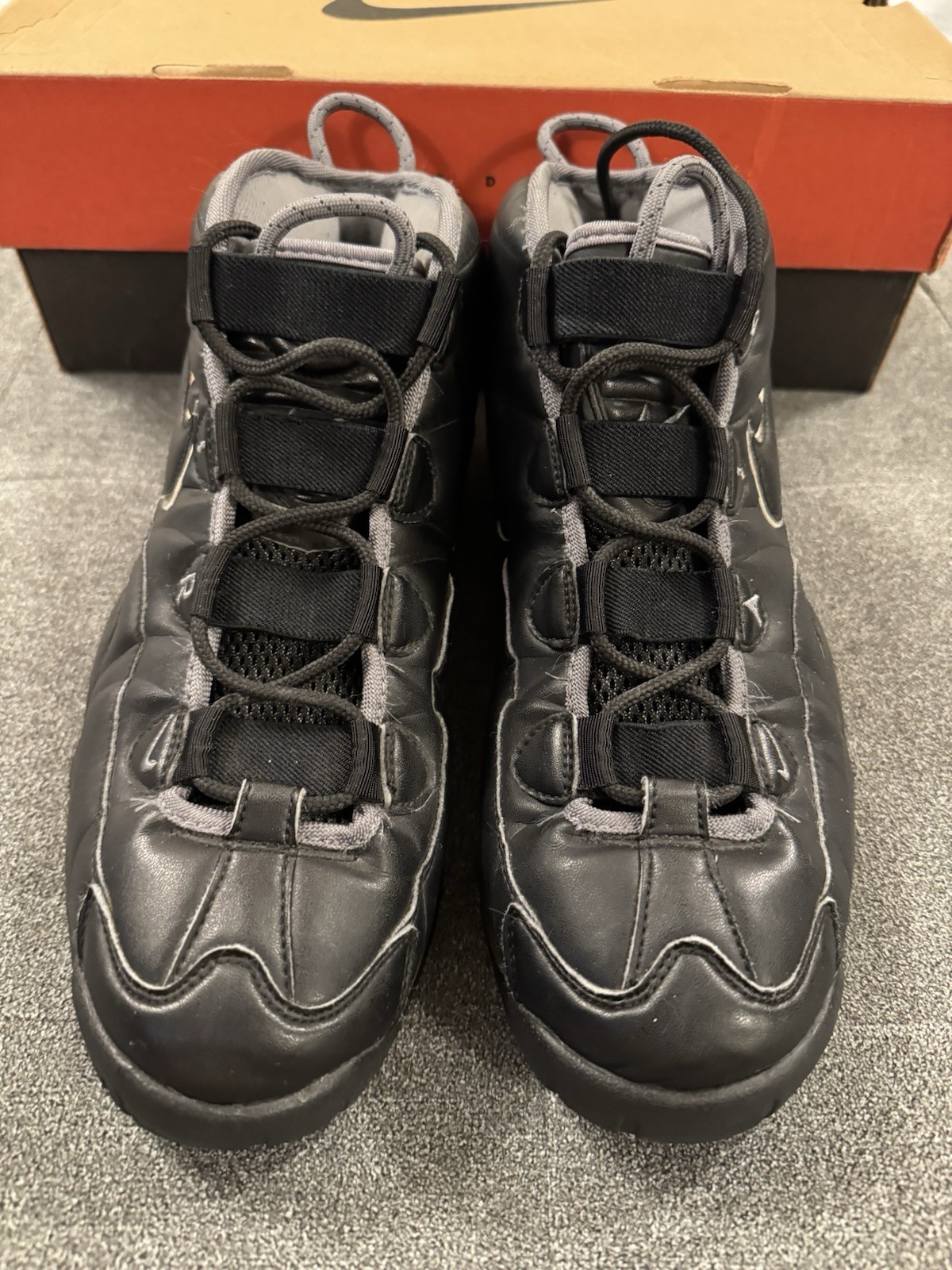 Vintage! 2001 Nike Air Max Uptempo SC '95 black gray size 11 🏀 image 2