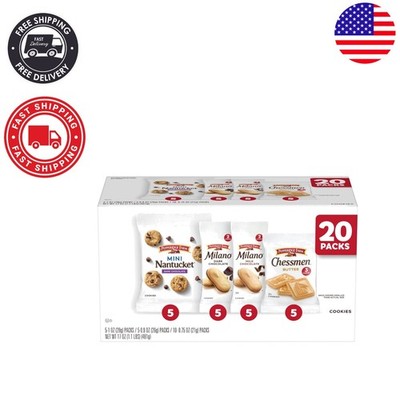 Snack Smart with 20 Pk Variety Cookies - Crispy Kosher Treats to Enjoy Anywhere